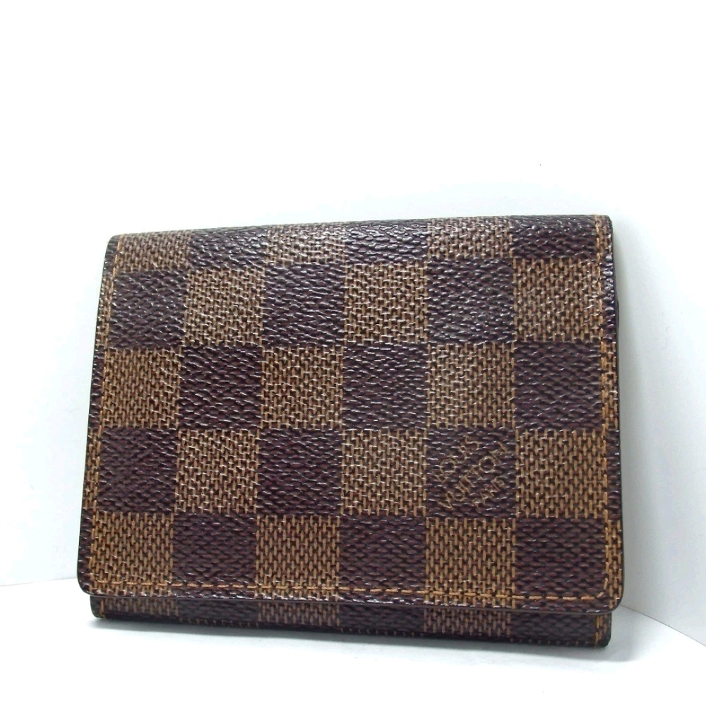 Louis Vuitton Envelope Carte de Visite Damier Leather Card Case